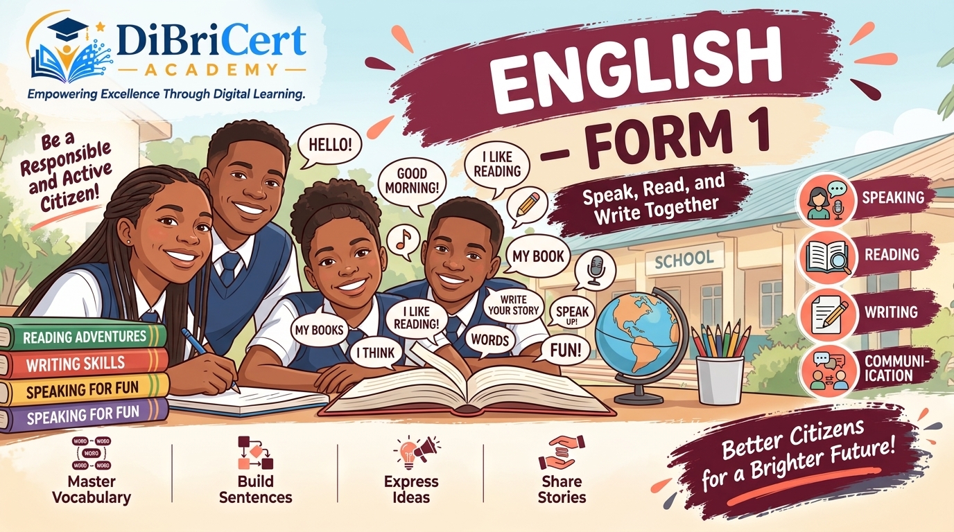 English Language – Form 1